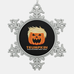 Trumpkin maakt Halloween weer geweldig - Limi Tin Sneeuwvlok Ornament