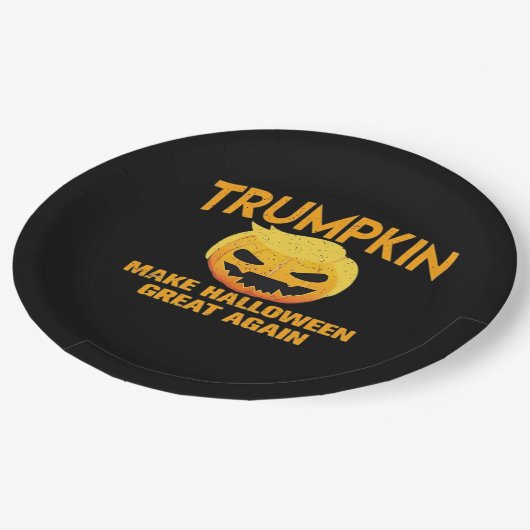 Trumpkin maakt Halloween weer geweldig - Luiaard P Papieren Bordje (Gekanteld)