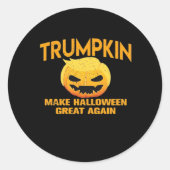 Trumpkin maakt Halloween weer geweldig - Luiaard P Ronde Sticker (Voorkant)