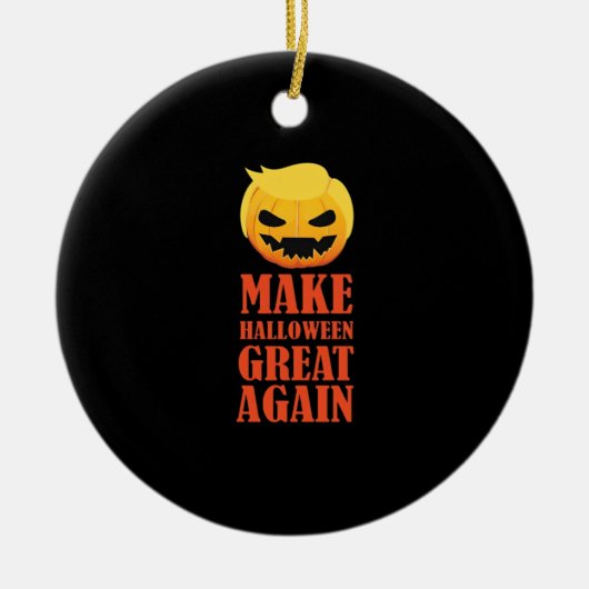Trumpkin maakt Halloween weer geweldig - MAGA Pump Keramisch Ornament (Voorkant)