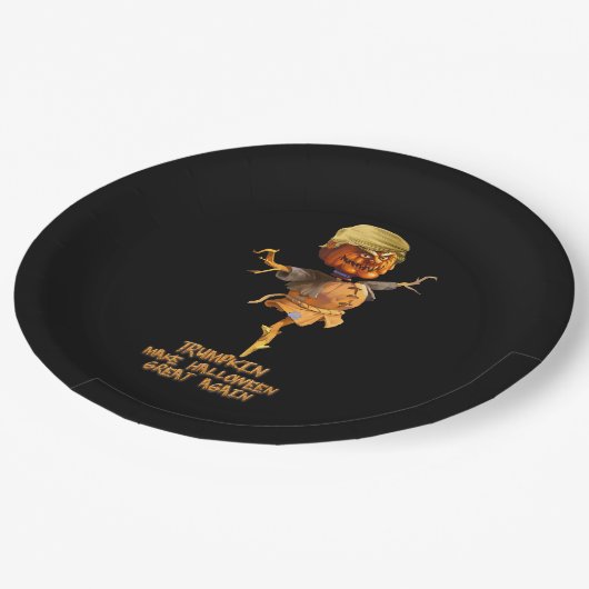 Trumpkin maakt Halloween weer geweldig Papieren Bordje (Gekanteld)