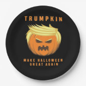 Trumpkin maakt Halloween weer geweldig Papieren Bordje (Voorkant)