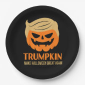Trumpkin maakt Halloween weer geweldig Papieren Bordje (Voorkant)