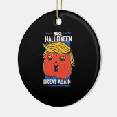 Trumpkin maakt Halloween weer geweldig Pompoen Keramisch Ornament (Links)