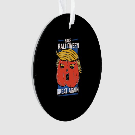 Trumpkin maakt Halloween weer geweldig Pompoen Ornament (voorkant)