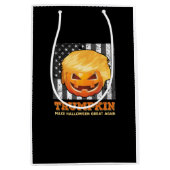 Trumpkin maakt Halloween weer geweldig President P Medium Cadeauzakje (Voorkant)