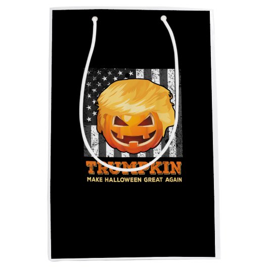 Trumpkin maakt Halloween weer geweldig President P Medium Cadeauzakje (Voorkant)