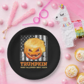 Trumpkin maakt Halloween weer geweldig President P Papieren Bordje (Feest)