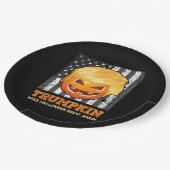 Trumpkin maakt Halloween weer geweldig President P Papieren Bordje (Gekanteld)