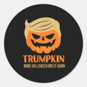 Trumpkin maakt Halloween weer geweldig Ronde Sticker (Voorkant)
