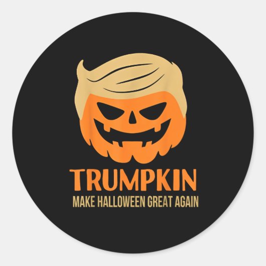 Trumpkin maakt Halloween weer geweldig Ronde Sticker (Voorkant)