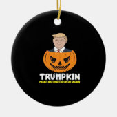 Trumpkin maakt Halloween weer geweldig - Sati Keramisch Ornament (Voorkant)