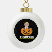 Trumpkin maakt Halloween weer geweldig - Sati Keramische Bal Ornament (Voorkant)