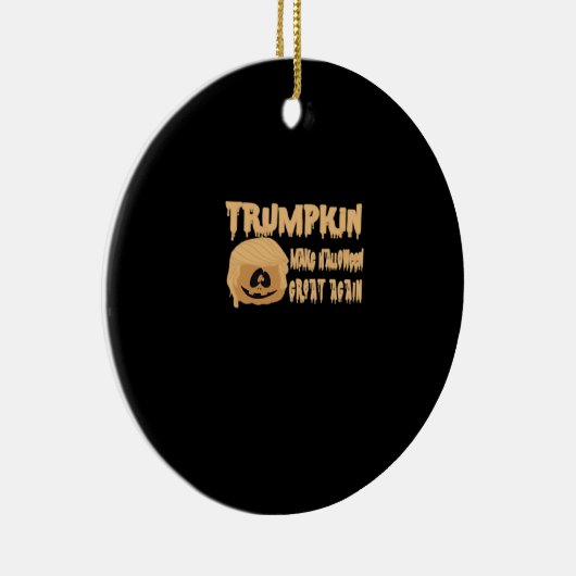 Trumpkin maakt Halloween weer geweldig - Skel Keramisch Ornament (Rechts)