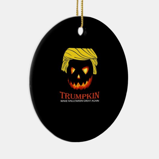 Trumpkin maakt Halloween weer geweldig - Slot Keramisch Ornament (Rechts)