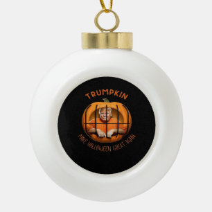 Trumpkin maakt Halloween weer geweldig - Sloth Mas Keramische Bal Ornament