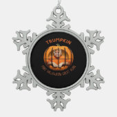 Trumpkin maakt Halloween weer geweldig - Sloth Mas Tin Sneeuwvlok Ornament (Voorkant)