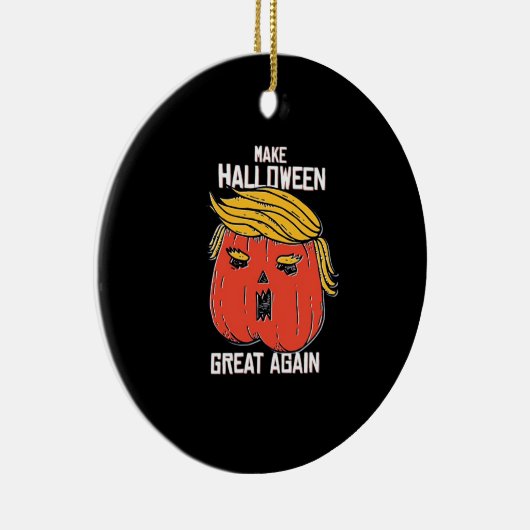 Trumpkin maakt Halloween weer geweldig - Spoo Keramisch Ornament (Rechts)