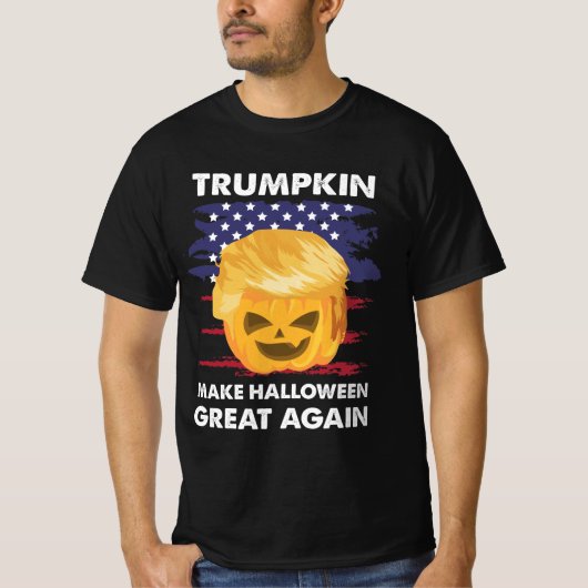 Trumpkin maakt Halloween weer geweldig T-shirt (Voorkant)
