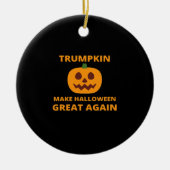 Trumpkin maakt Halloween weer geweldig, Trumpkin H Keramisch Ornament (Voorkant)