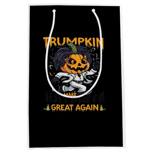 Trumpkin maakt Halloween weer geweldig Trumpkin-ko Medium Cadeauzakje (Voorkant)