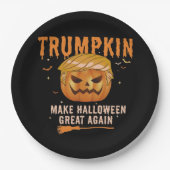 Trumpkin maakt Halloween weer geweldig voor de pol Papieren Bordje (Voorkant)