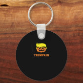 Trumpkin maakt Halloween weer geweldig VS Vlag gra Sleutelhanger (Voorkant)