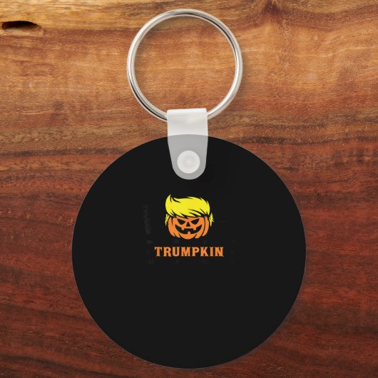 Trumpkin maakt Halloween weer geweldig VS Vlag gra Sleutelhanger (Voorkant)