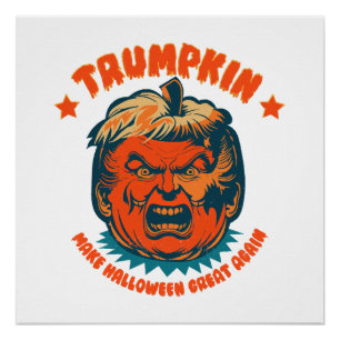 trumpkin maakt halloween weer leuk funny perfect poster