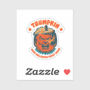 trumpkin maakt halloween weer leuk funny sticker