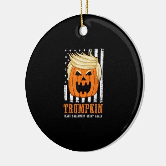 Trumpkin maakt Halloween weer leuk Keramisch Ornament (Links)