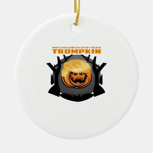 Trumpkin, Make Halloween Great Again Classic Keramisch Ornament (Voorkant)