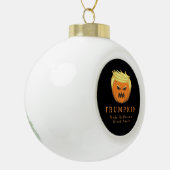 Trumpkin Make Halloween Great Again – Creepy Funny Keramische Bal Ornament (Links)