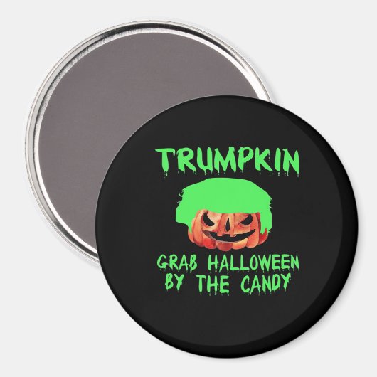 Trumpkin Make Halloween Great Again Grab Em' beroe Magneet (Voorkant / Achterkant)