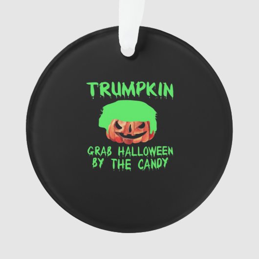 Trumpkin Make Halloween Great Again Grab Em' beroe Ornament (voorkant)