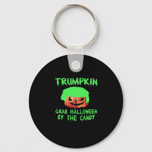 Trumpkin Make Halloween Great Again Grab Em' beroe Sleutelhanger