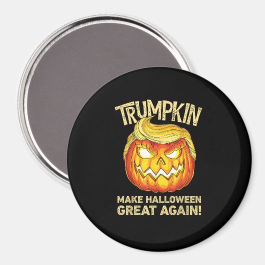 Trumpkin Make Halloween weer geweldig grappige pom Magneet (Voorkant / Achterkant)