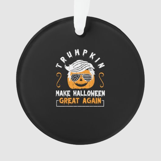 Trumpkin Make Halloween weer geweldig grappige pom Ornament (voorkant)