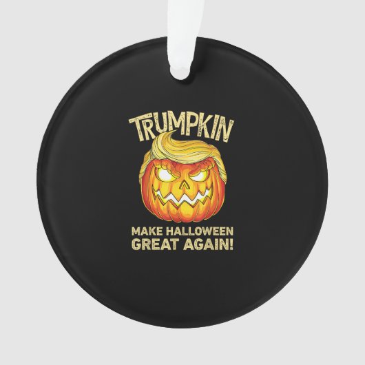 Trumpkin Make Halloween weer geweldig grappige pom Ornament (voorkant)