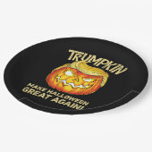 Trumpkin Make Halloween weer geweldig grappige pom Papieren Bordje (Gekanteld)