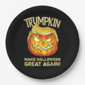 Trumpkin Make Halloween weer geweldig grappige pom Papieren Bordje (Voorkant)