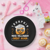 Trumpkin Make Halloween weer geweldig grappige pom Papieren Bordje (Feest)