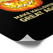 Trumpkin Make Halloween weer geweldig grappige pom Poster (Hoek)