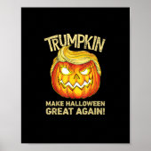 Trumpkin Make Halloween weer geweldig grappige pom Poster (Voorkant)