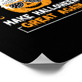 Trumpkin Make Halloween weer geweldig grappige pom Poster (Hoek)