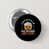 Trumpkin Make Halloween weer geweldig grappige pom Ronde Button 5,7 Cm (Voorkant /achterkant)