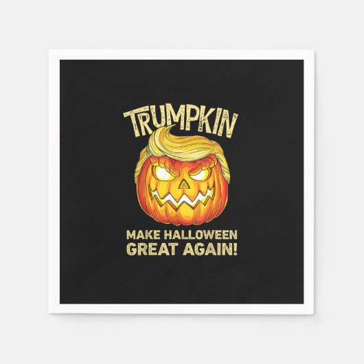 Trumpkin Make Halloween weer geweldig grappige pom Servet (Voorkant)