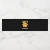 Trumpkin Make Halloween weer geweldig grappige pom Waterfles Etiket (Enkel label)