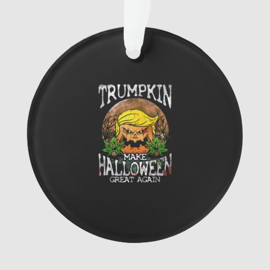 Trumpkin maken Halloween weer geweldig cadeau Ornament (voorkant)