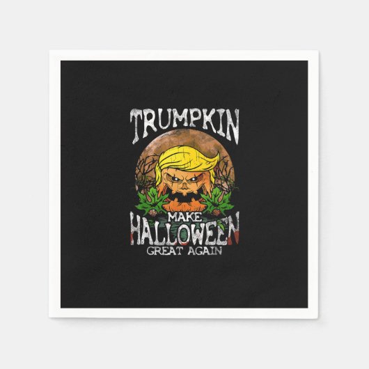 Trumpkin maken Halloween weer geweldig cadeau Servet (Voorkant)